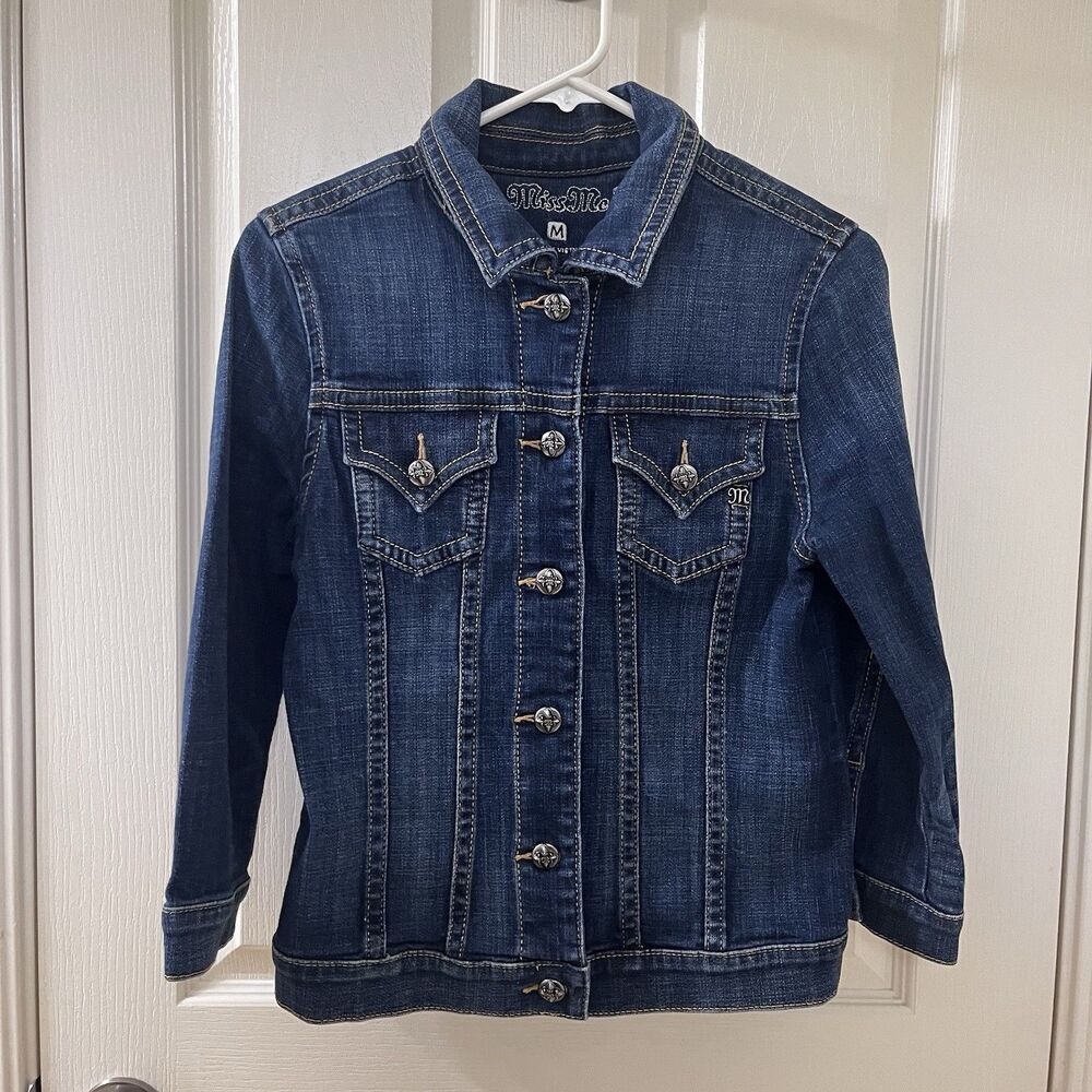 Miss Me Jeans Denim Jean Jacket Women's Size Medium